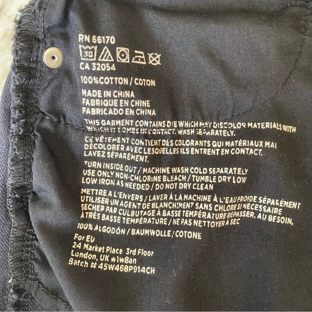 BDG Womens Super High Rise Cheeky Distressed Denim Shorts in Washed Black 27 - Picture 5 of 5